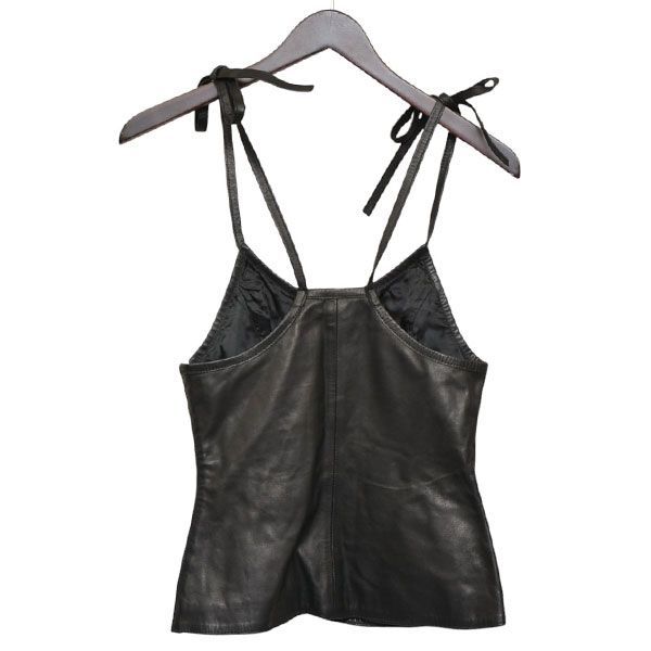 OUR LEGACY アワーレガシー STRING TANK レザータンクトップ キャミソール W2239SB 8054000216697