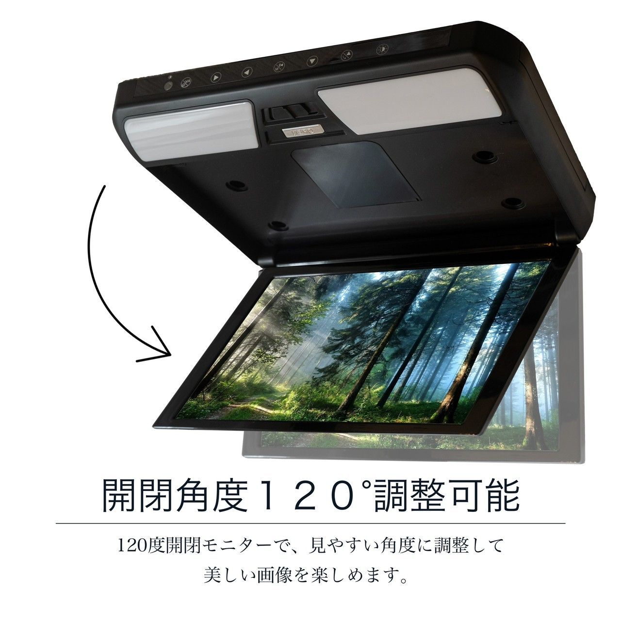 好評日本製アルパイン VIE-X088V 11.6インチ フリップダウンモニター 超薄型 国産車向け配線対応 映像出力アダプター ノイズカット配線 18ヶ月保証 10インチ～