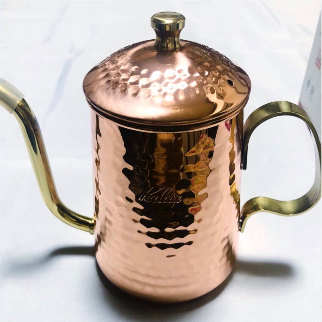 新品 Kalita 銅製コーヒーポット 700ml 細口 ノズル 直火 燕製