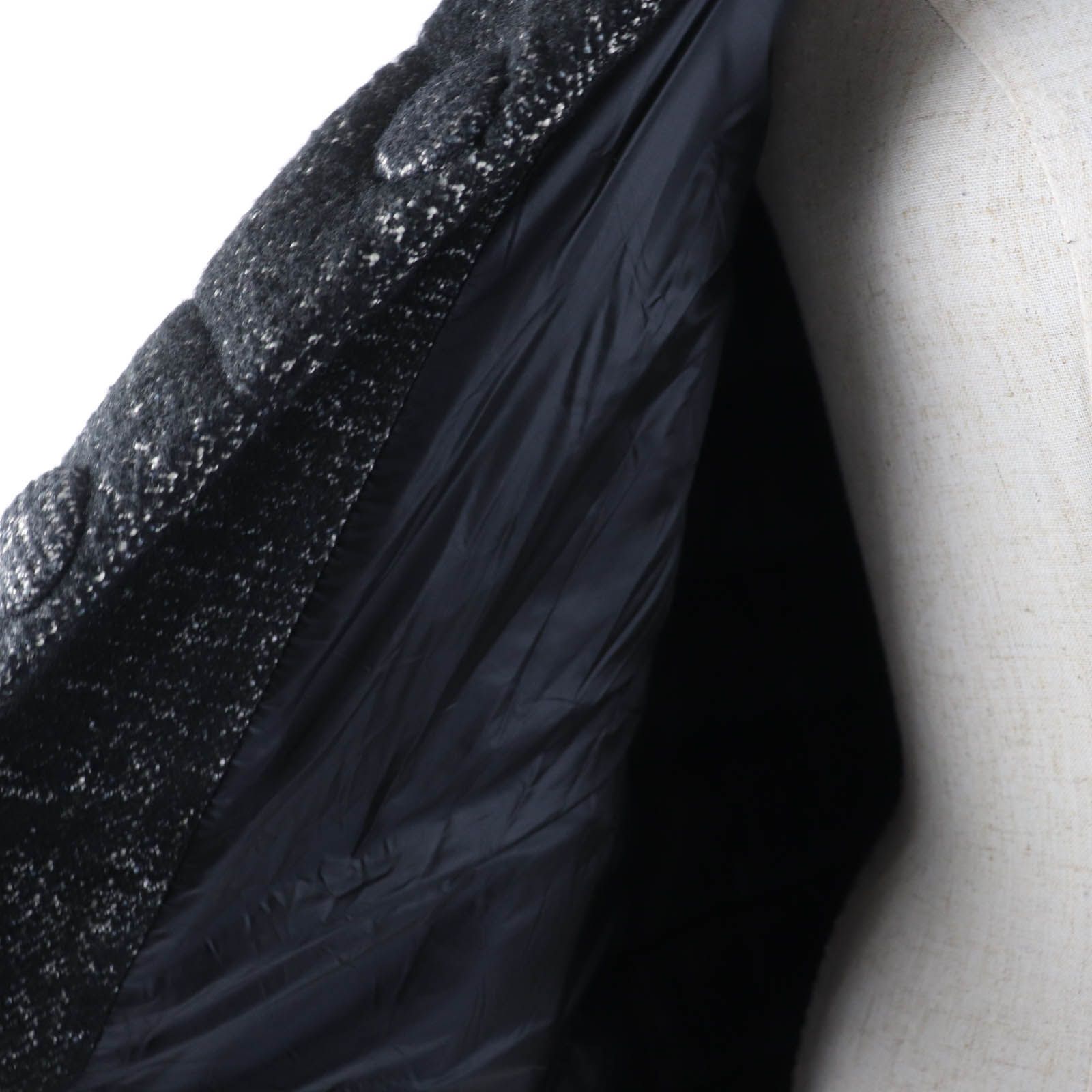 モンクレール SEYNET 襟ミンクファー タグ付 ツイード ダウンコート 極美品☆MONCLER モンクレール SEYNET ウール 襟ミンクファー・タグ付