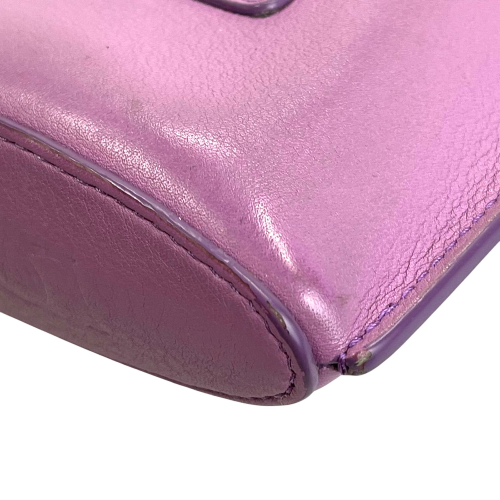 ○ロエベ LOEWE レザー ショルダーバッグ ダイスポケット ポシェット 