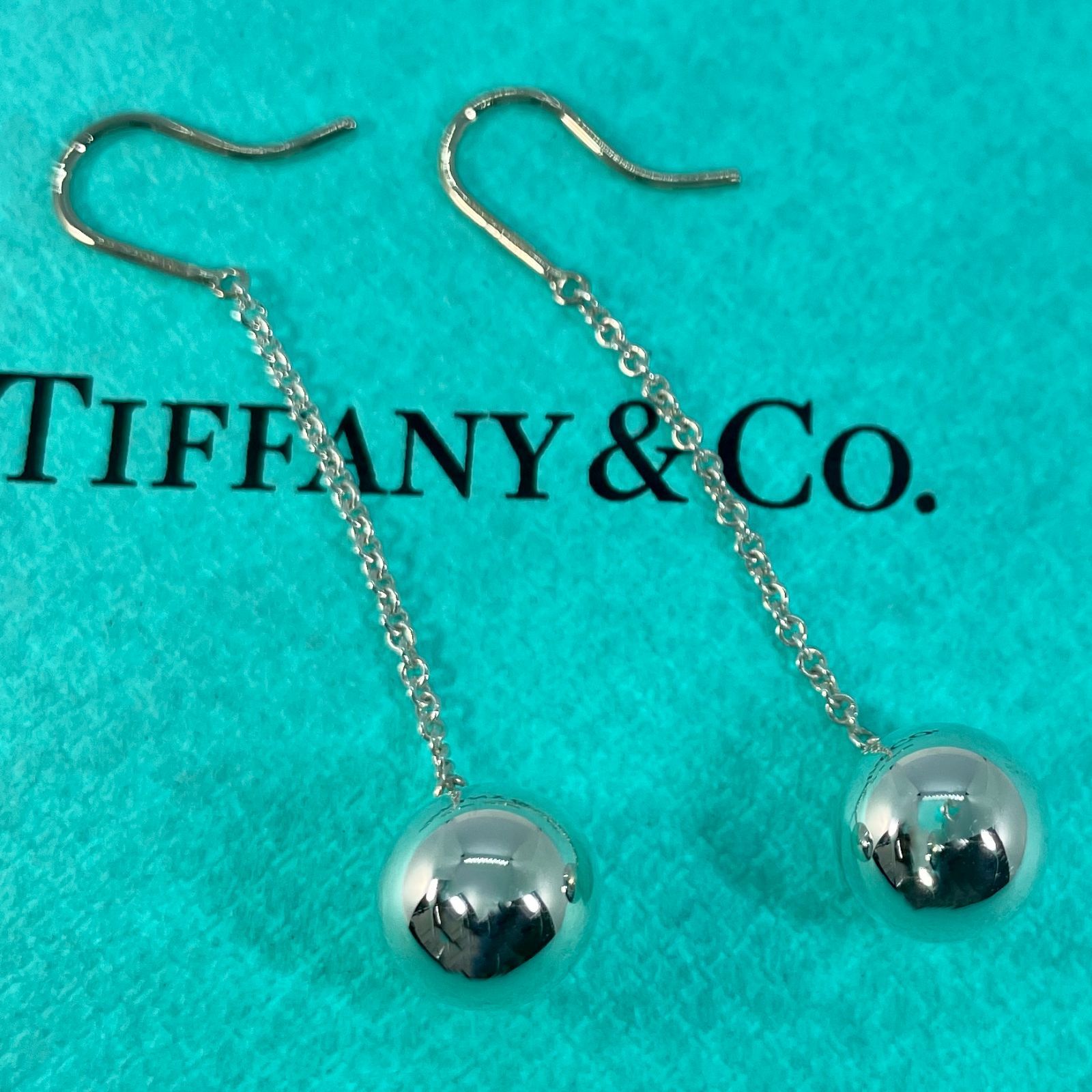 美品　Tiffany ティファニー　ハードウェア　ボールフックピアスボールのサイズは小さい方です