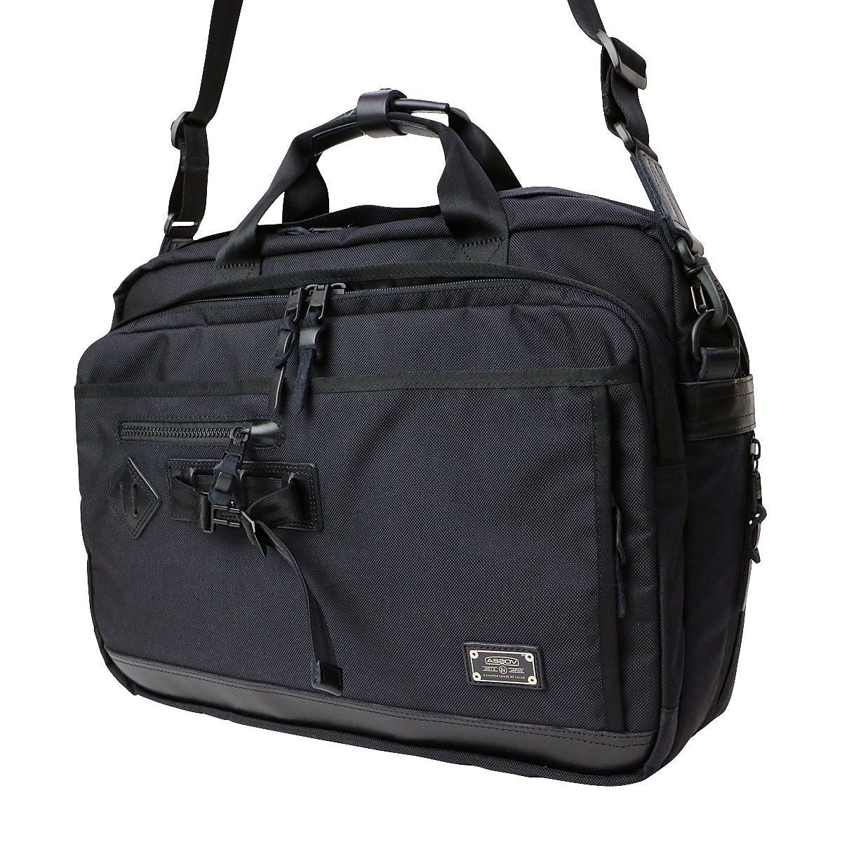 正規品1年保証 アッソブ AS2OV ビジネスバッグ 2WAY EXCLUSIVE BALLISTIC NYLON BUSINESS BAG L メンズ 出張 通勤 061305 ブラック(10)