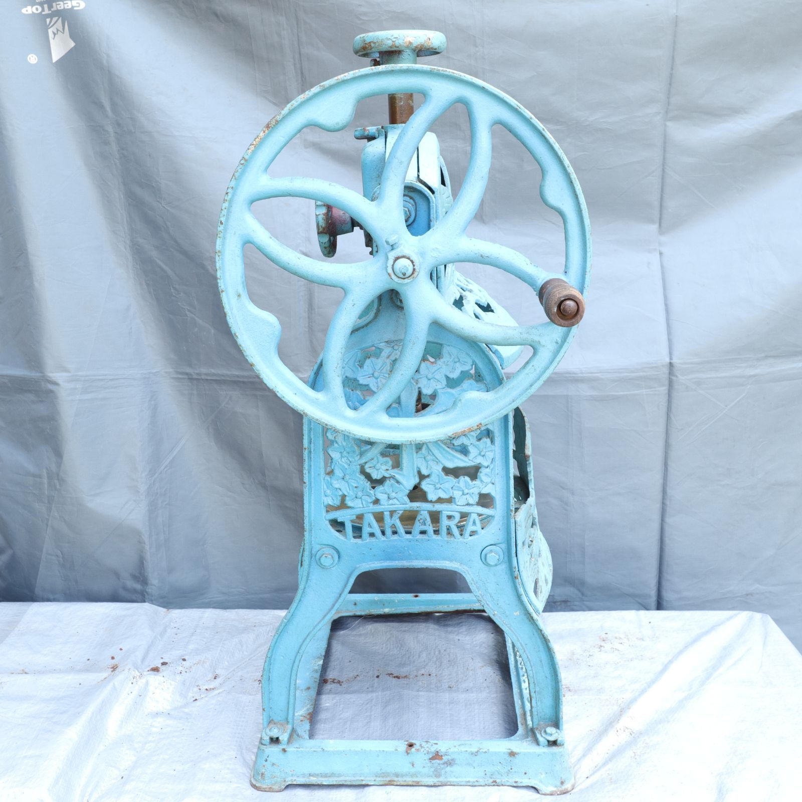 レトロ　かき氷機　手廻し レトロ かき氷機 手廻し 正常動作品 昭和レトロ かき氷機 手動式