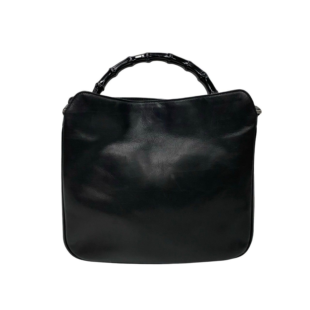 極 美品 希少品 GUCCI グッチ バンブー ハンドル レザー 本革 2way 