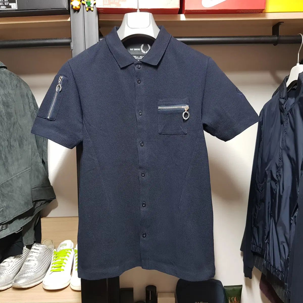 フレッドペリー x ラフシモンズ 半袖シャツ 42 フレッドペリー x ラフシモンズ 半袖シャツ 42