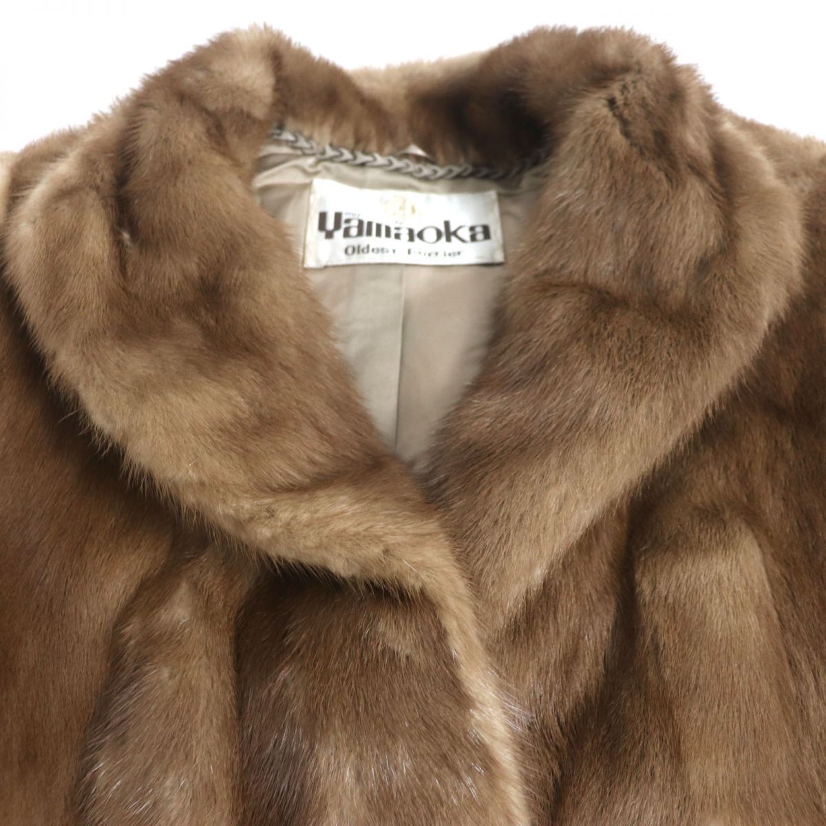 極美品▽SAGA MINK サガミンク 逆毛 本毛皮コート ダーク