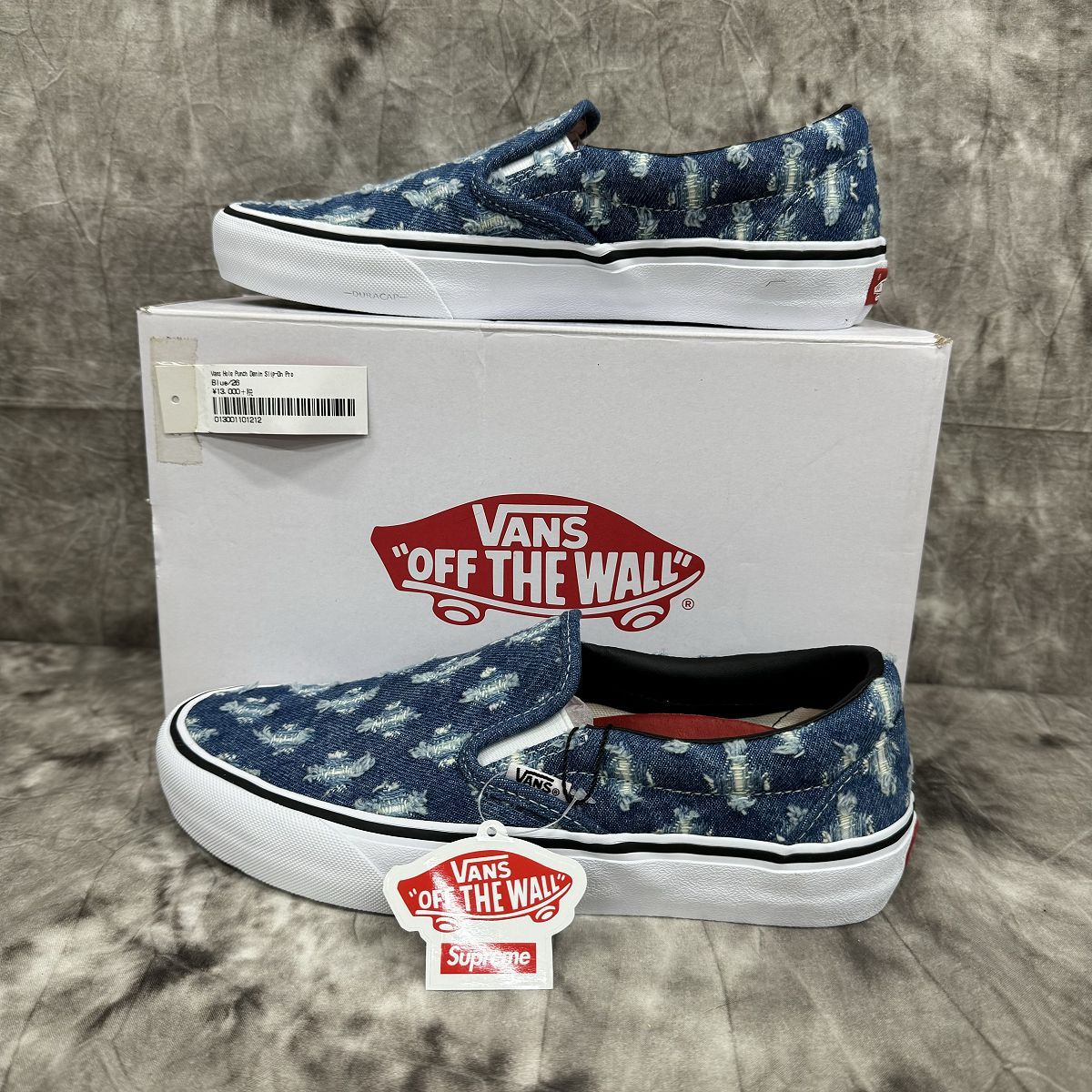 未使用】Supreme×VANS/シュプリーム×バンズ【20SS】Slip-on Pro/スリッポン プロ ブルーデニム  VN0A38DD2DD/26.0 - メルカリ