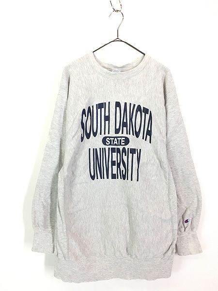 古着 90s USA製 Champion Reverse Weave 「SOUTH DAKOTA 」 3段