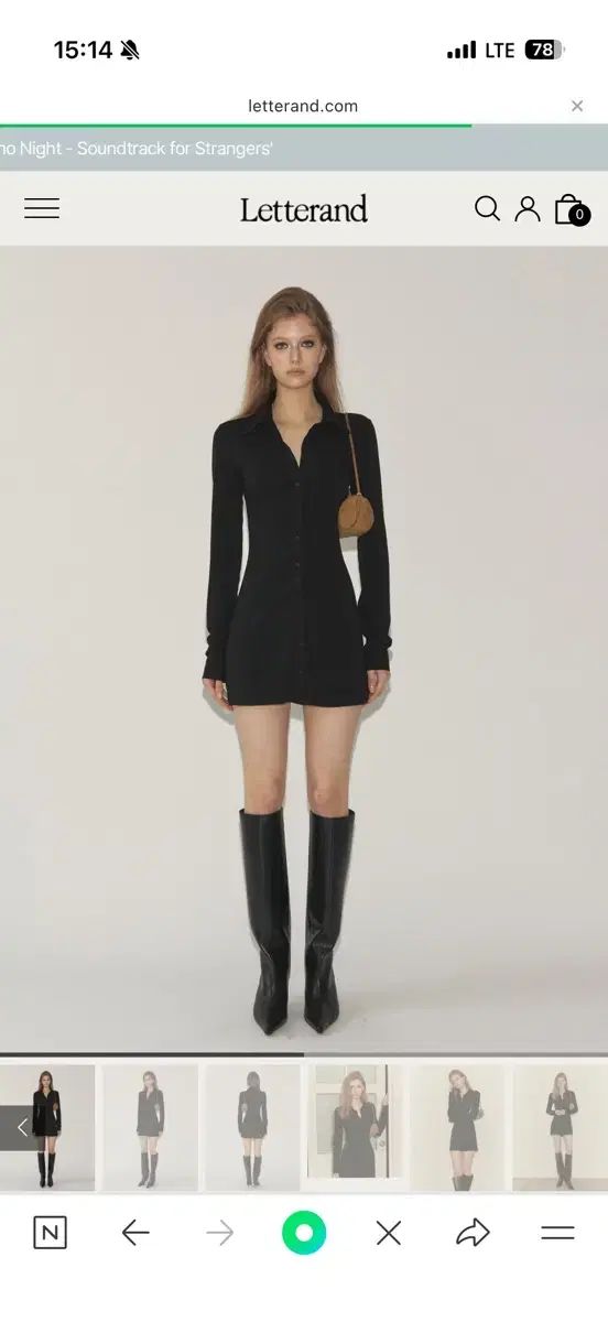 レターアンド ミニ シャツ ONE PIECE