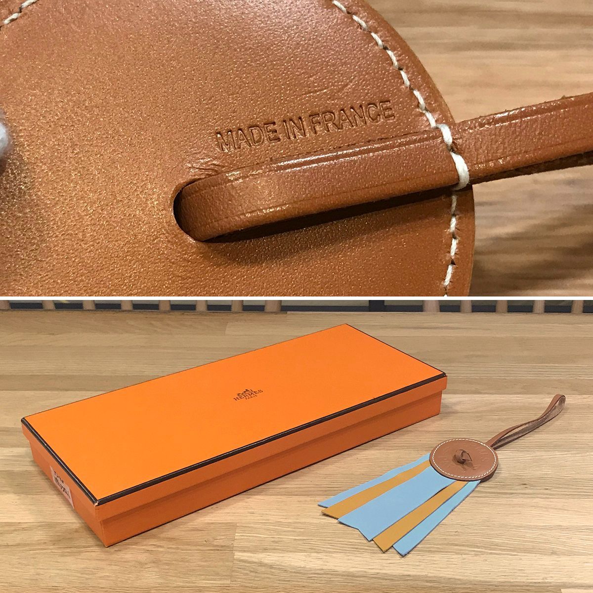 新品同様】エルメス パドックフロット バッグチャーム セレステ  