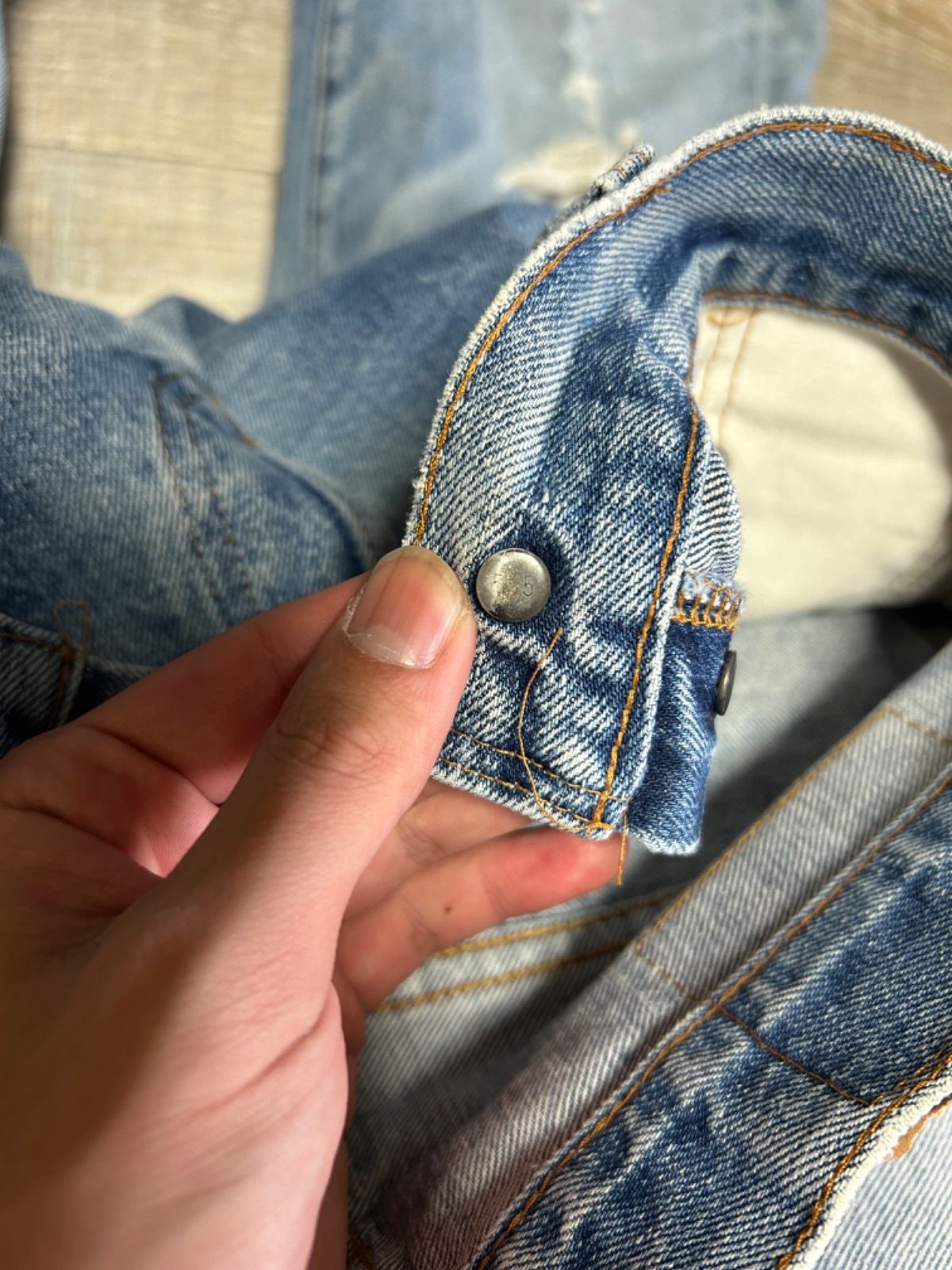 リーバイス501 刻印555 W29 90s BIGE 赤耳バレンシア工場