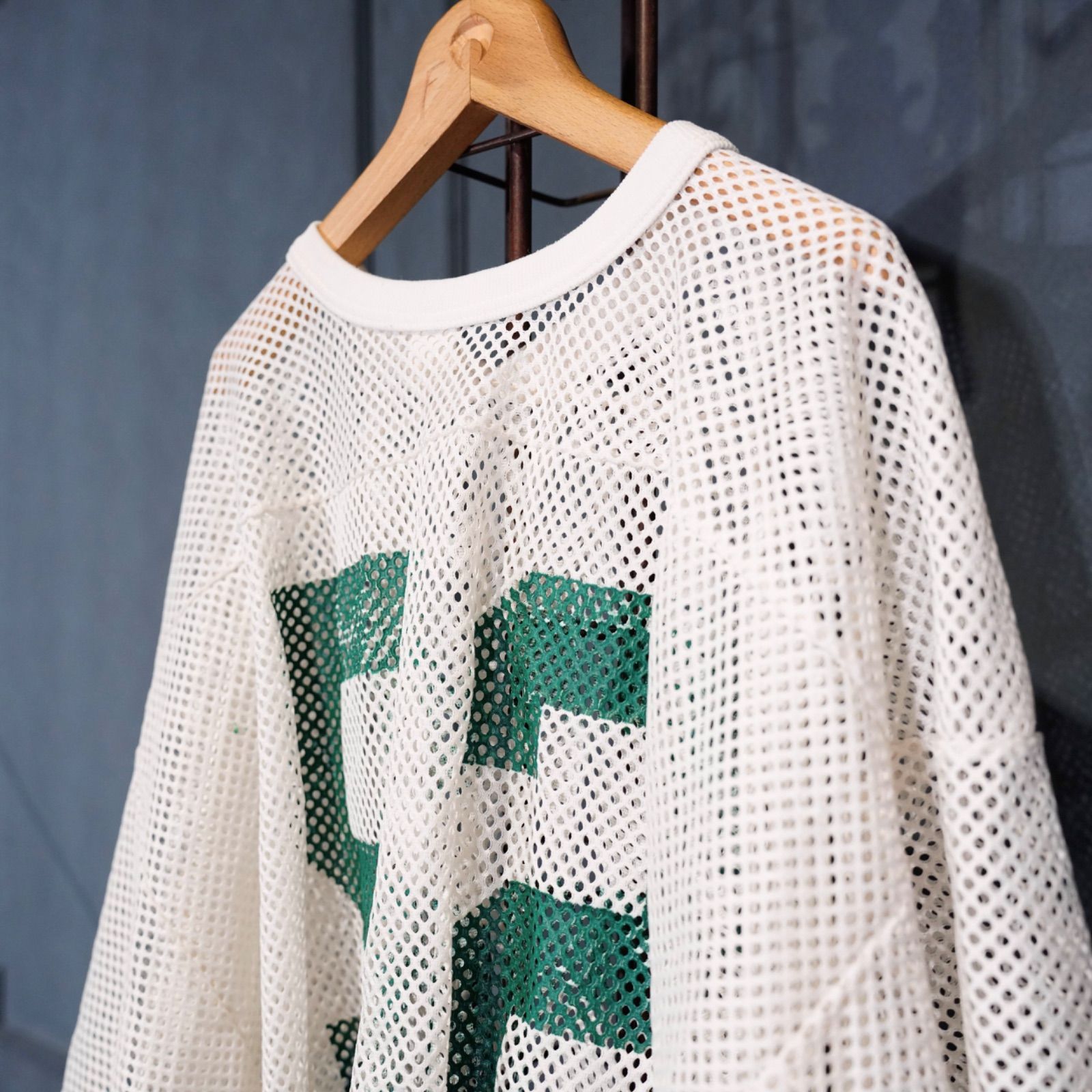 Vintage ゲームシャツ USA VINTAGE BIKE NUMBER 52 MESH DESIGN GAME SHIRT/アメリカ