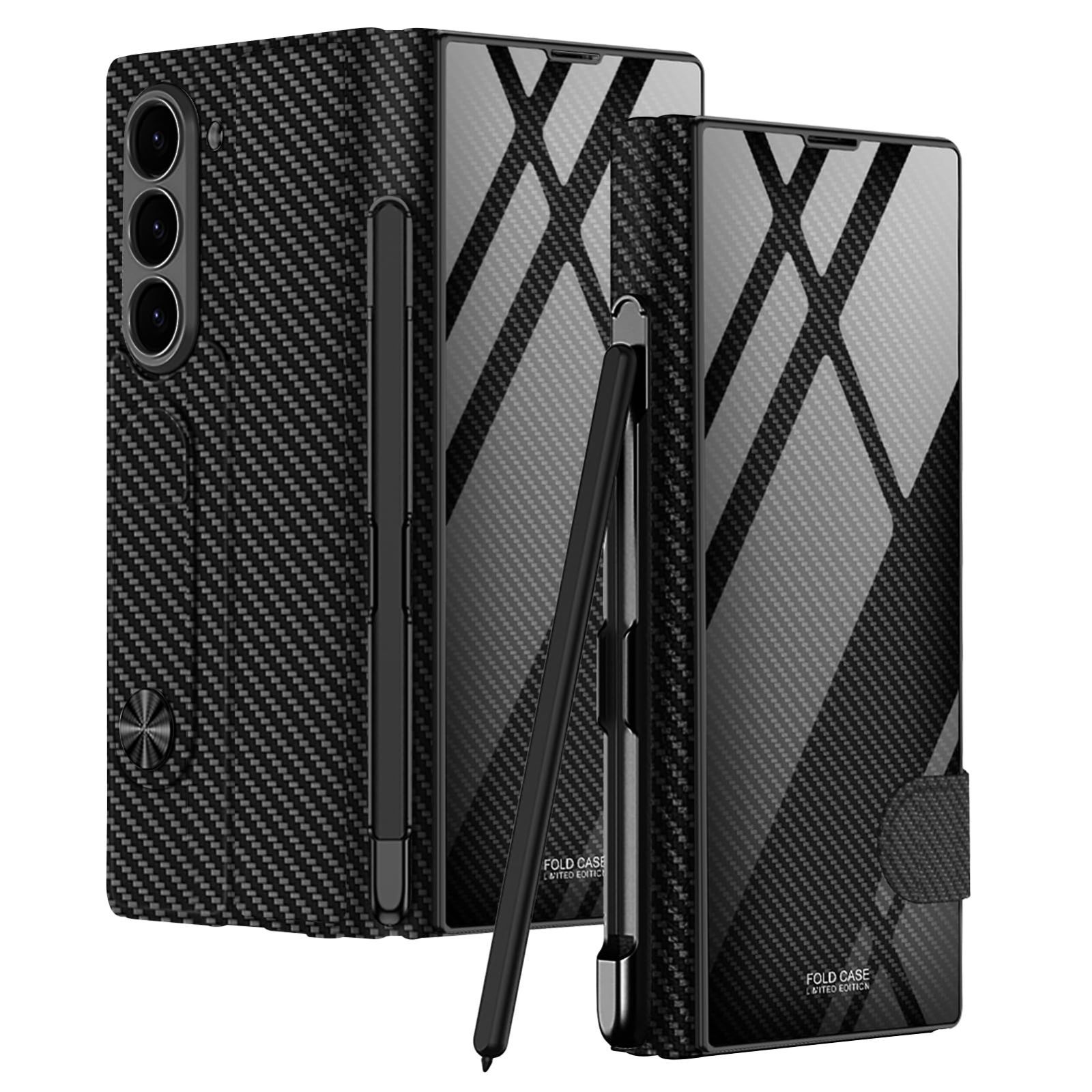 【数量限定】Galaxy Z Fold6ケース ギャラクシー Z フォールド6ケース DEMCERT 高級液晶2重構造 Fold6 5Gケース純正 おしゃれ メッキ クリスタルカバー ガラスフィルム付き/レンズ保護/ヒンジ保護/落