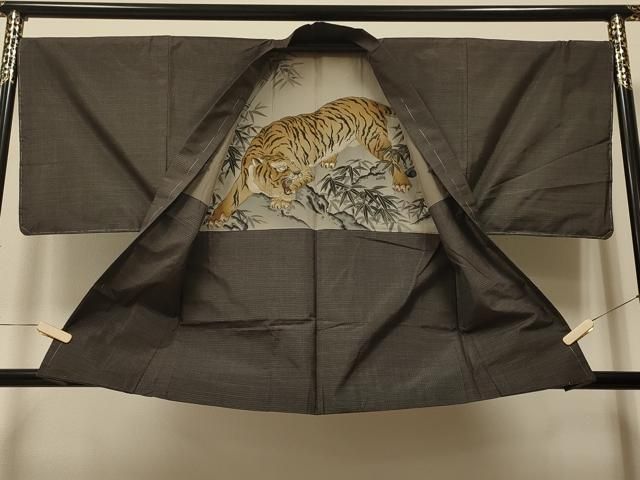 逸品 羽織 本場白大島紬 100亀甲 正絹 AK-6410 逸品 羽織 本場白大島紬 100亀甲 正絹 AK-6410