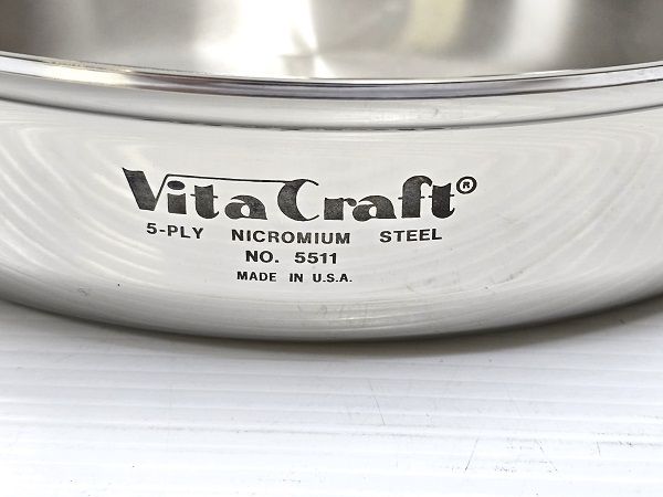 未使用展示品】 ビタクラフト VitaCraft フライパン 蓋つき №5511 料理