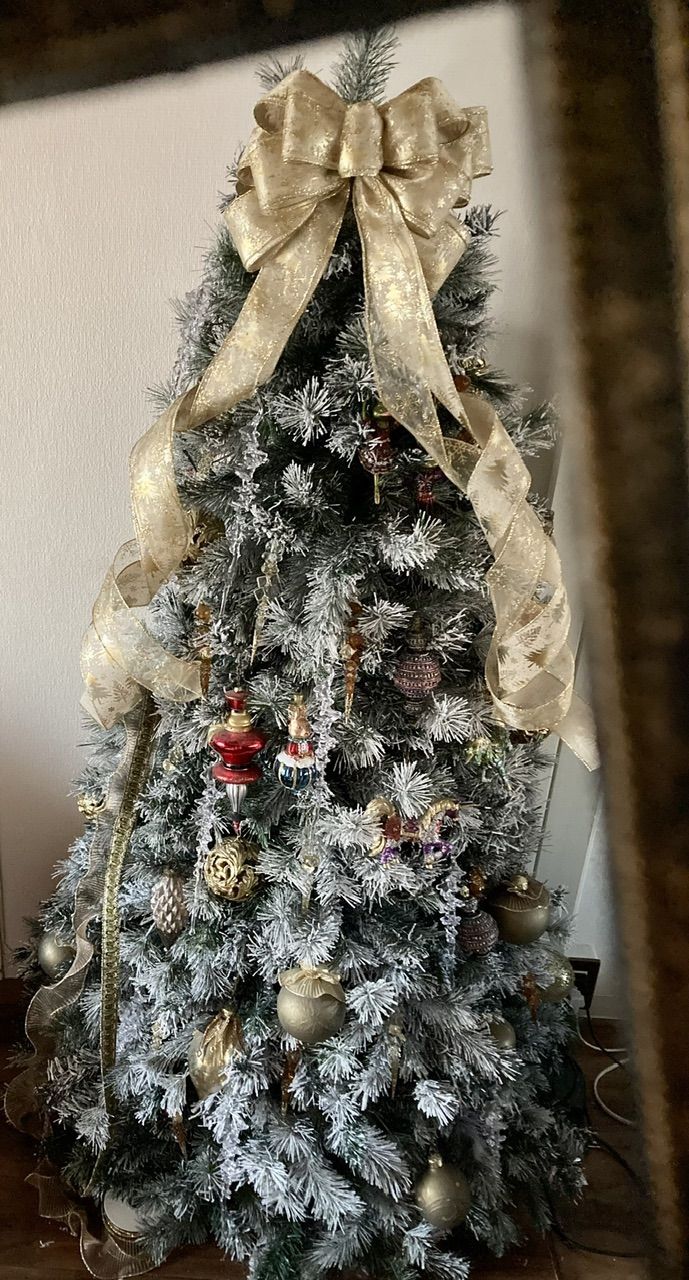 ☆ クリスマスツリートップゴールドスノーフレークL ☆