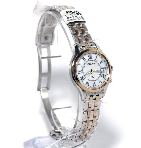 SEIKO セイコーLUKIA ルキア Lady Diamond Lady G SSVV056 1B35-0AL0 ソーラー レディース