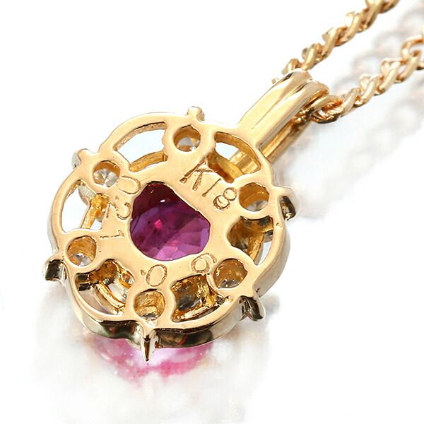 UNOAERREウノアエレルビーダイヤK18750YGネックレス