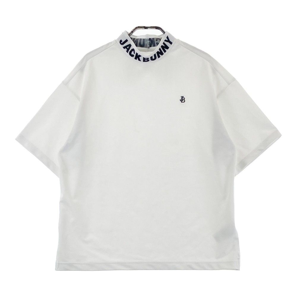 サイズ：2 JACK BUNNY ジャックバニー 2024年モデル モックネック 半袖Tシャツ  ホワイト系 [240101306302]# ゴルフウェア レディース ストスト