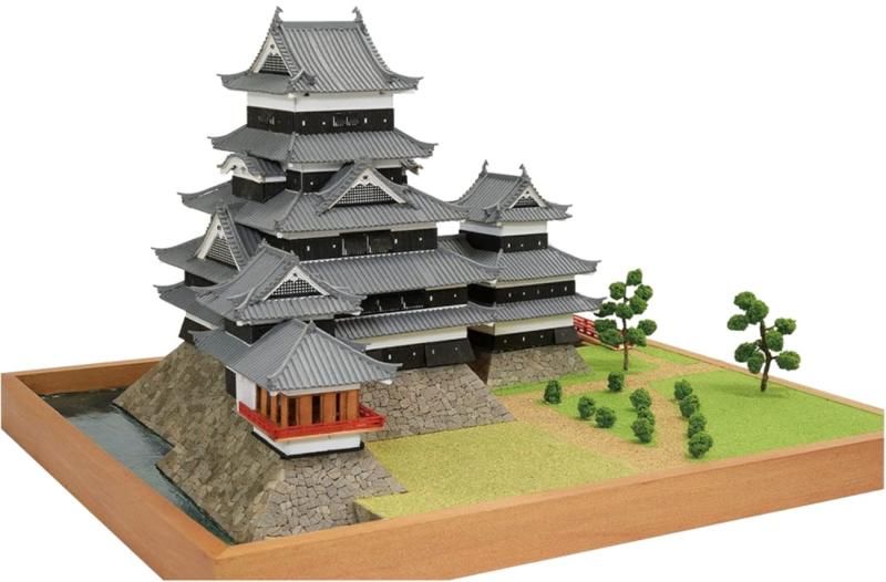 ウッディジョー 1|150 松本城 木製模型 組み立てキット