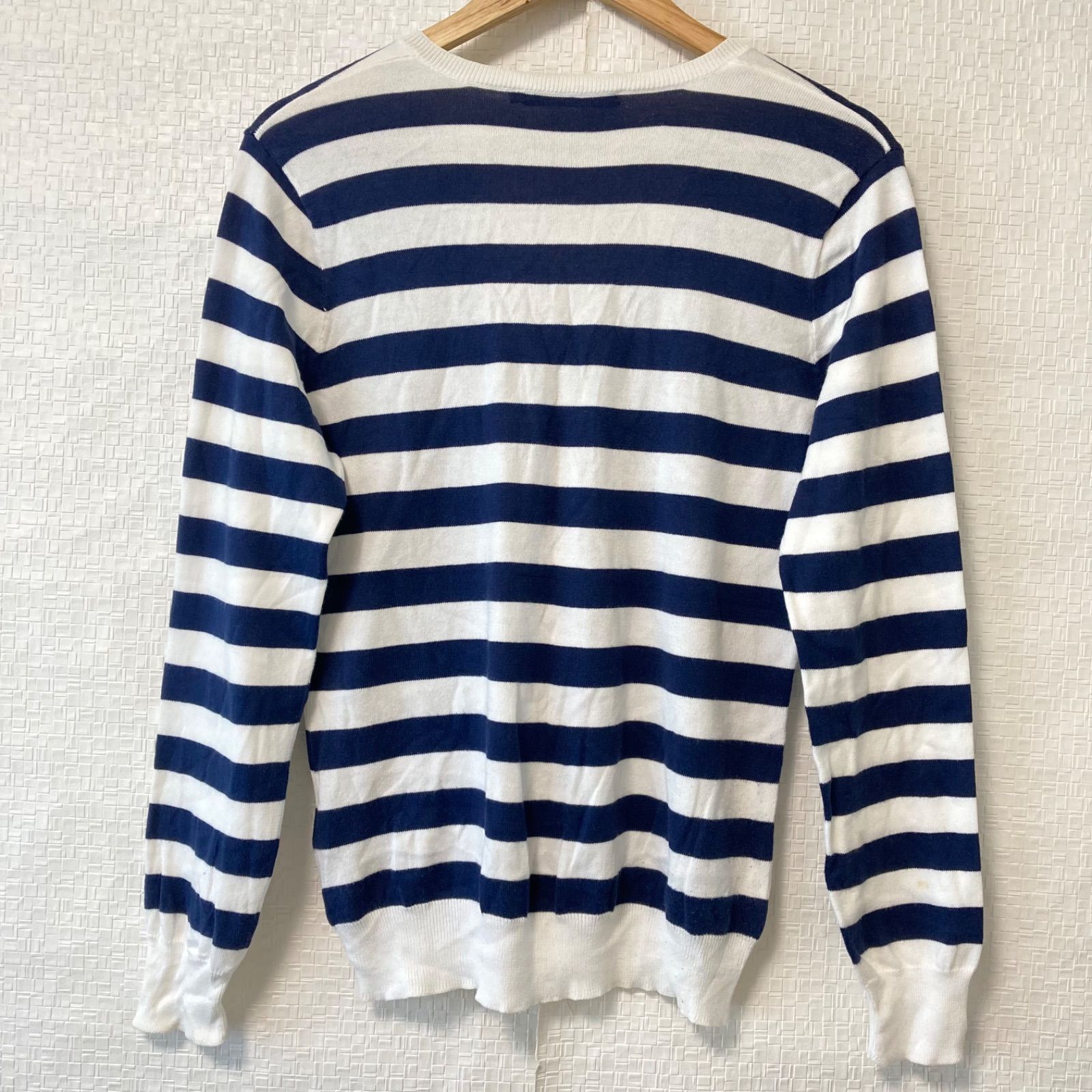 美品　ラルフローレン　ニット　セーター　コットン１００％　ボーダー柄 POLO RALPH LAUREN - ラルフローレン☆コットンニット☆ボーダー