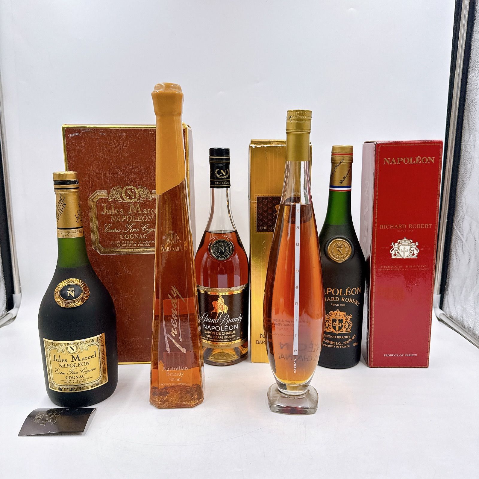 未開栓】古酒 お酒 まとめ500ml×2本 700ml×3本 NAPOLEON FRANCE COGNAC 