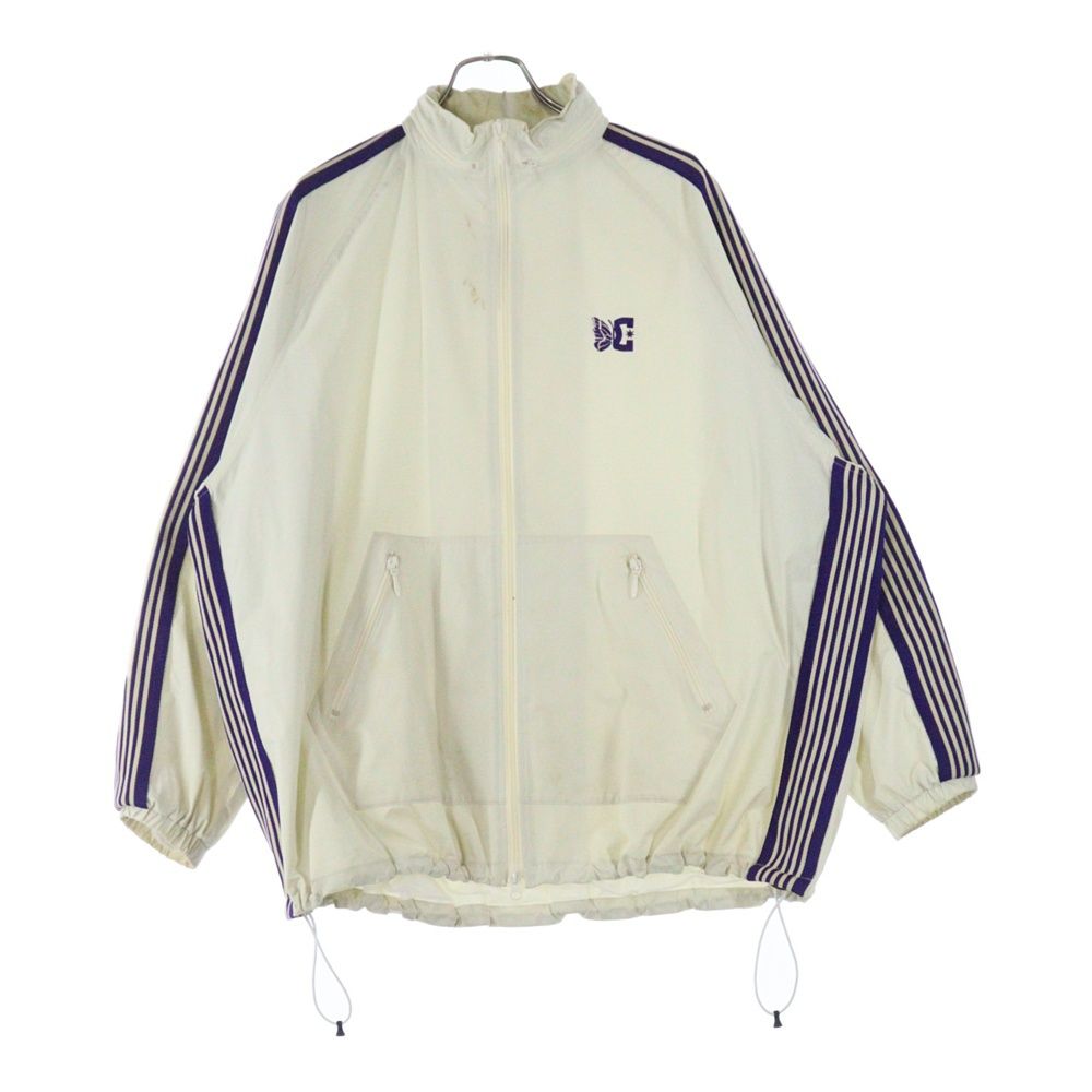 Needles ニードルス ×DC SHOES Jog Jacket MR605 ××ディーシーシューズ ジョグジャケット ジップアップナイロンジャケット ホワイト