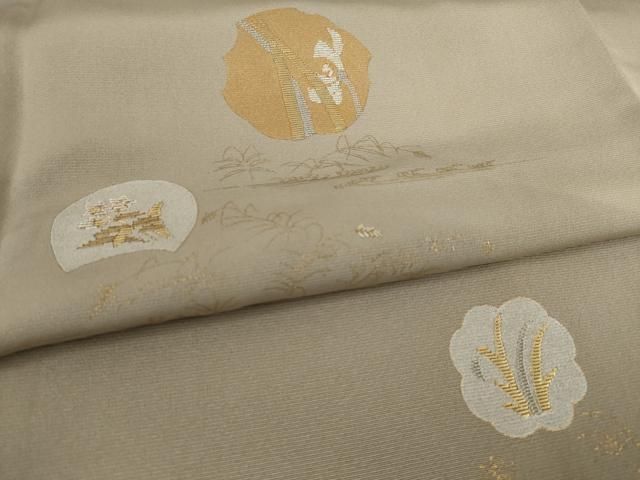 平和屋着物●訪問着　刺繍　丸文　金彩　正絹　逸品　AAAW9138zg 平和屋着物○訪問着 刺繍 丸文 金彩 正絹 逸品 AAAW9138zg