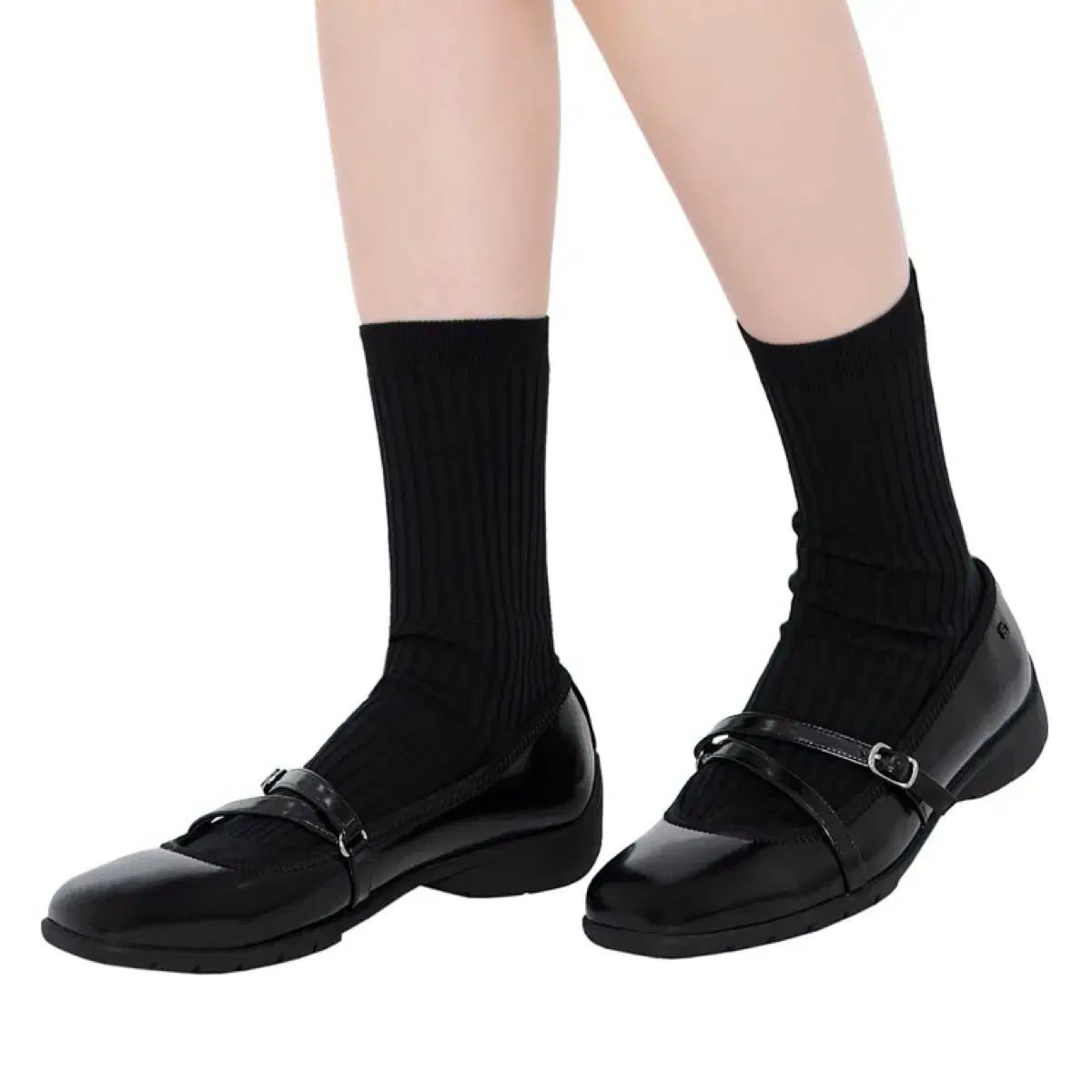 スタンドオイル 黒 ストラップ MARY JANE メリージェーン フラットシューズ 250