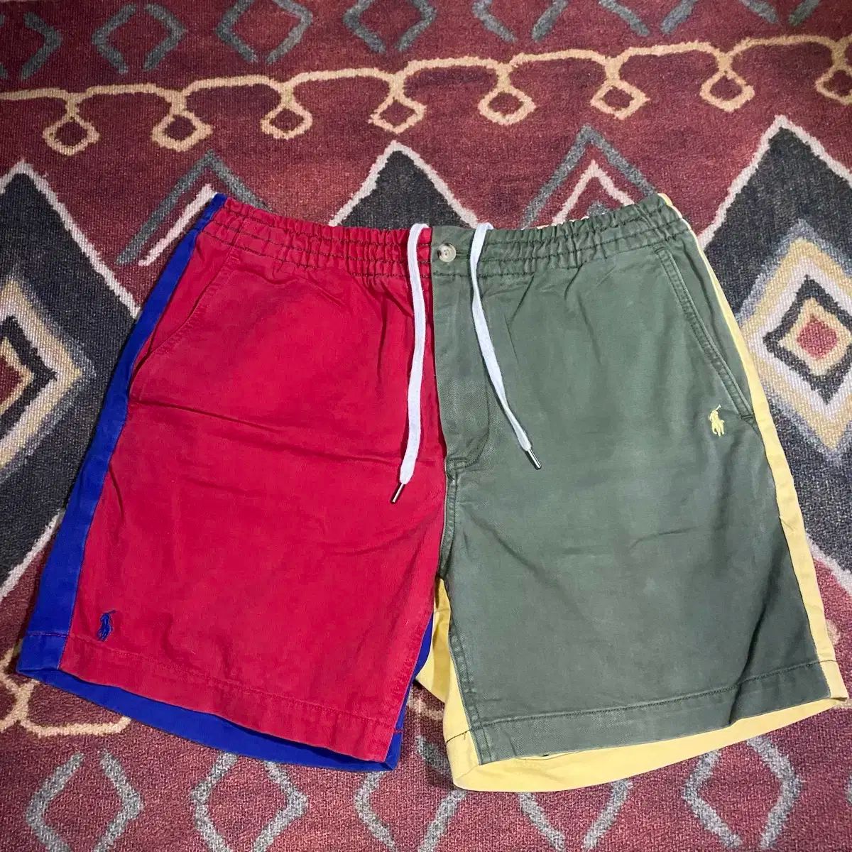 POLO RALPH LAUREN ポロラルフローレン BEAMS ビームス カラーブロック ハーフパンツ m サイズ