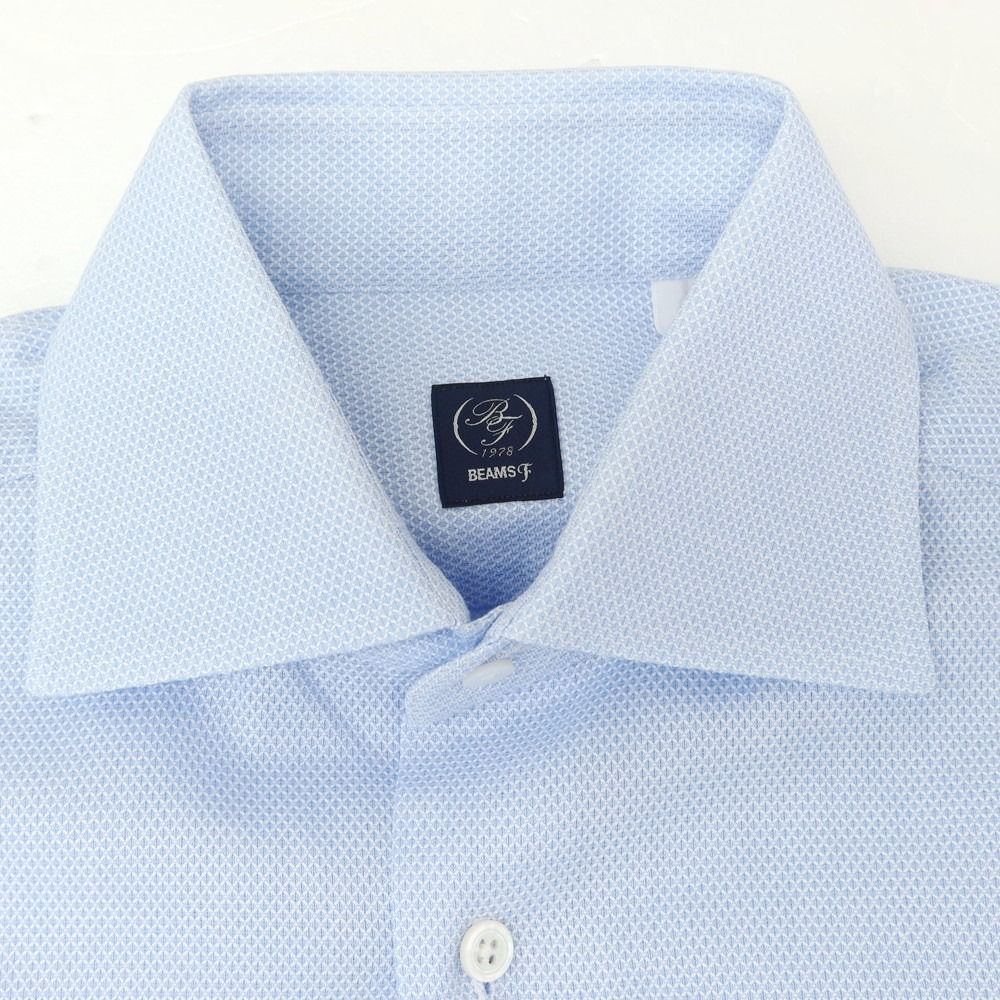 中古】ビームスエフ BEAMS F コットン ワイドカラー ドレスシャツ
