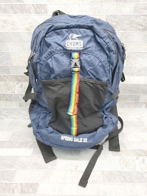CHUMS SPRING DALE 30 ネイビー リュック □ ◎ CHUMS チャムス ウエストポーチ付き デイパック リュック