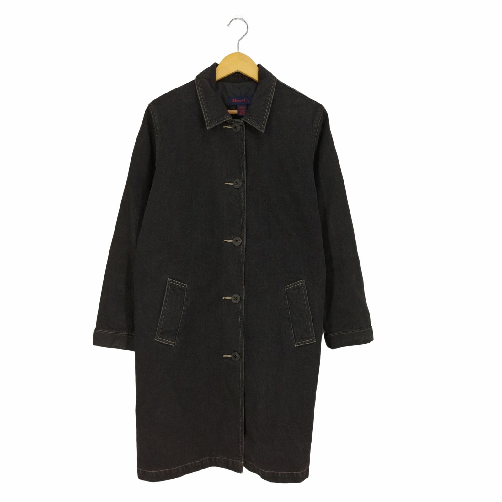 デニムアンドコー Denimu0026Co ブラックデニムコート メンズ import：M 