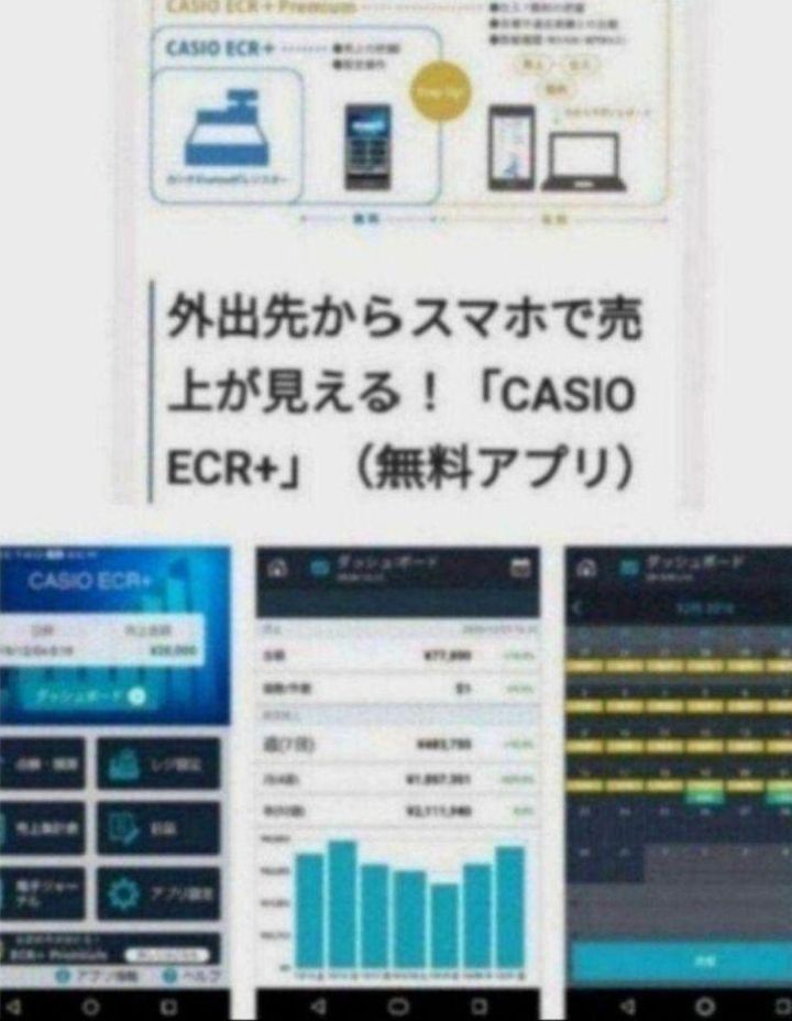 カシオレジスター SR-S200 最新機種 スマホで設定売上管理 131111