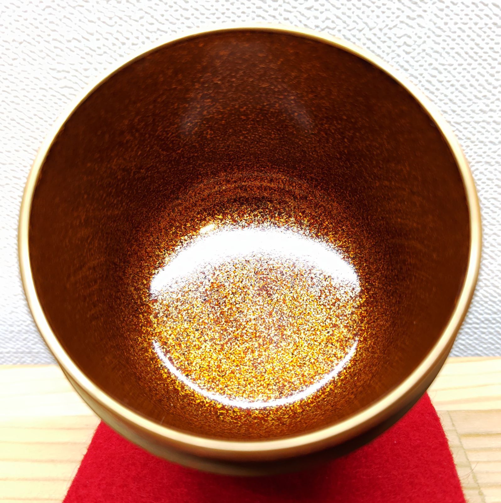 逢絢亭】茶道具 大棗 加賀塗 内梨地 鶯宿梅蒔絵 木製 山崎迎舟