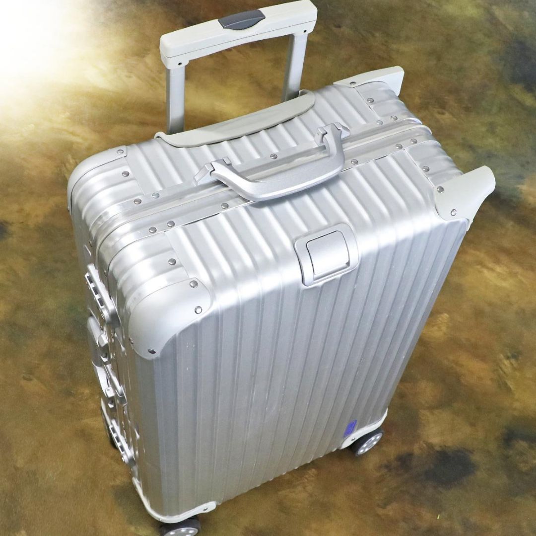 未使用級】RIMOWA□トパーズ□64l□マルチホイール□青ロゴ□ツノ有り