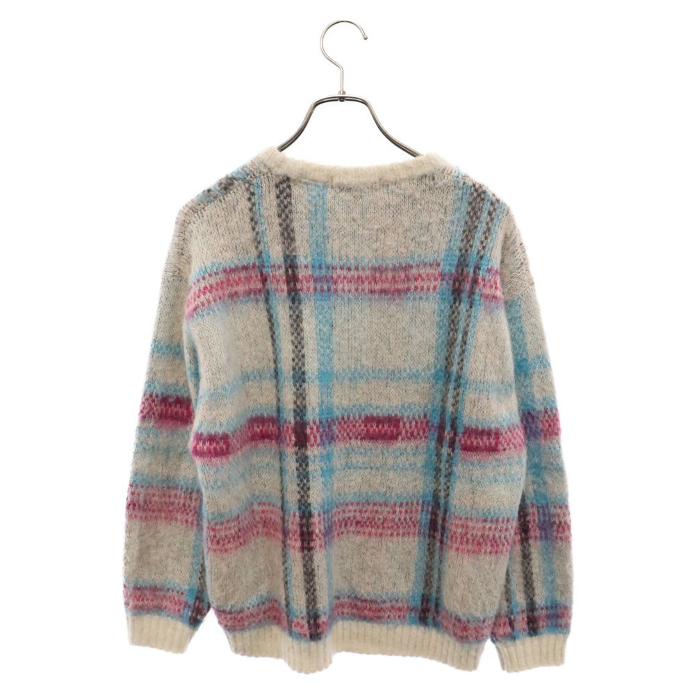 SUPREME (シュプリーム) 20AW Brushed Plaid Sweater モヘア タータンチェック クルーネックニット セーター マルチカラー