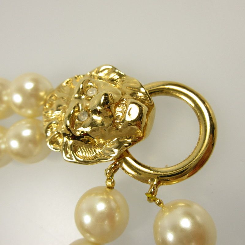 KJL for AVON ケネスジェイレーン ライオン パール ネックレス　刻印 姫路東店】 中古 AVON ×KJL(ケネスジェイレーン) ネックレス