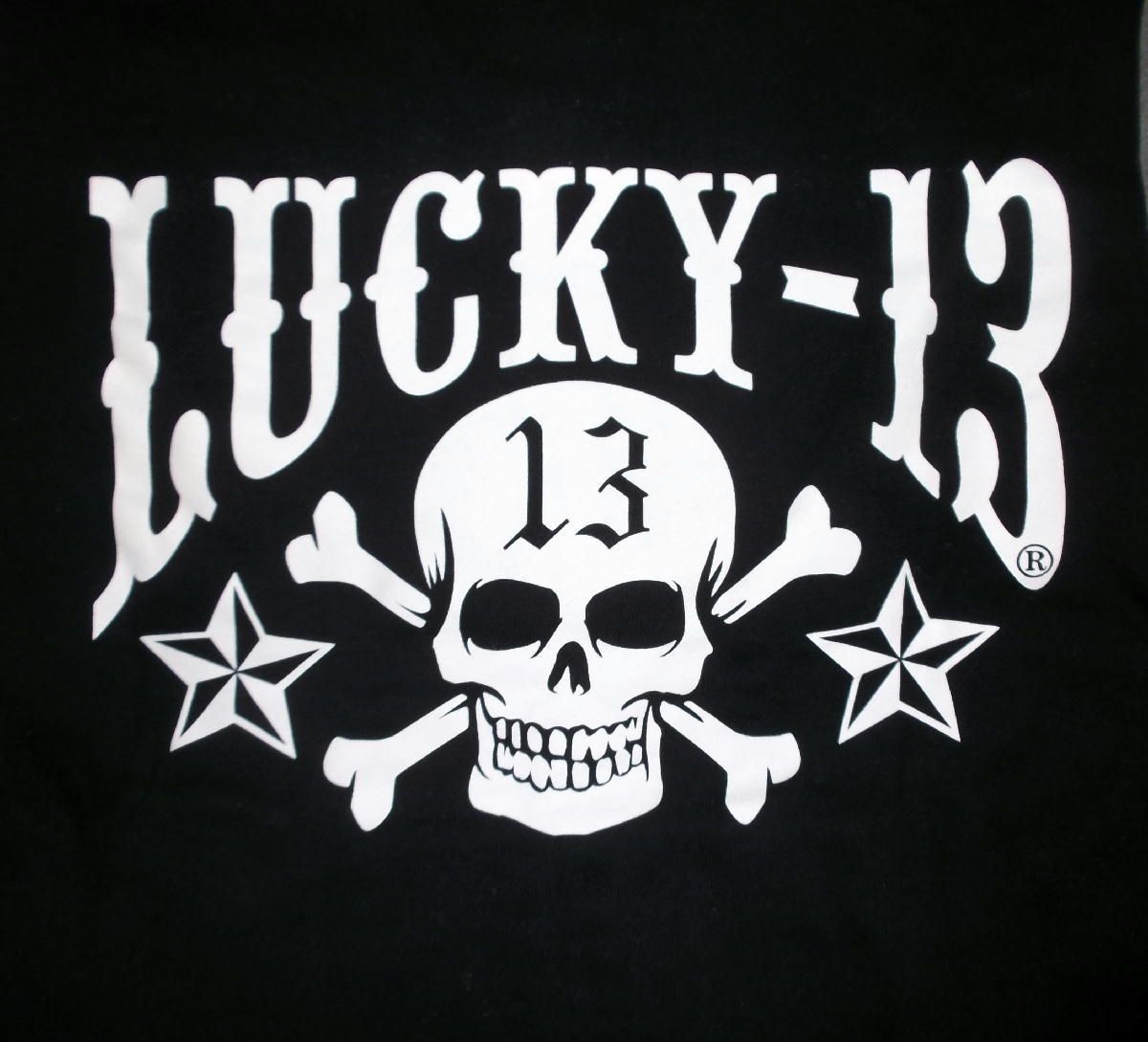 ラッキー13 パーカ LUCKY13 Skull Star Zip Hoodie パーカー - MUMBLES