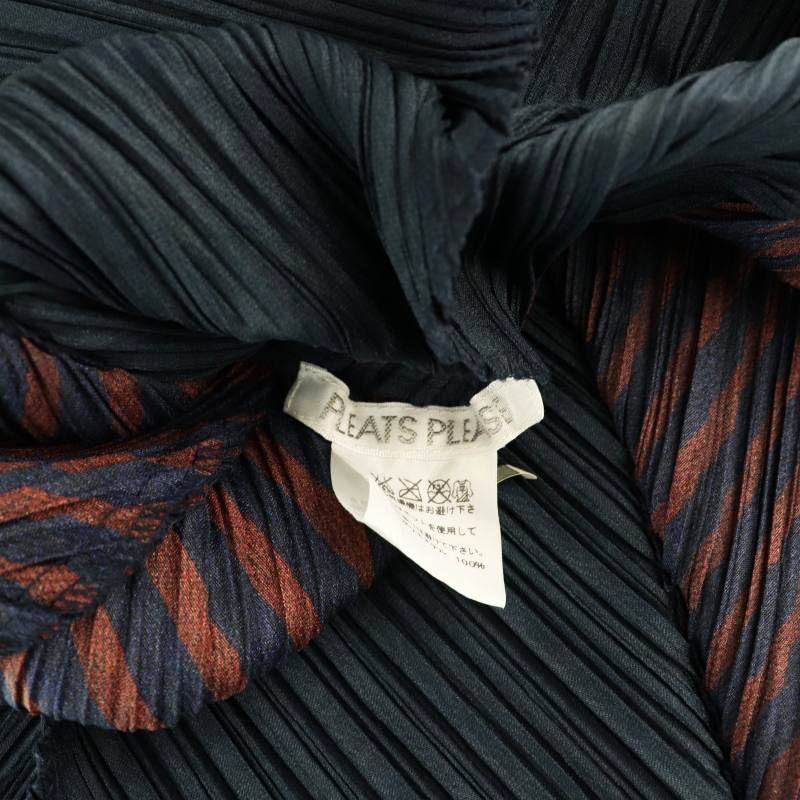 プリーツプリーズ PLEATS PLEASE イッセイミヤケ ストライプ