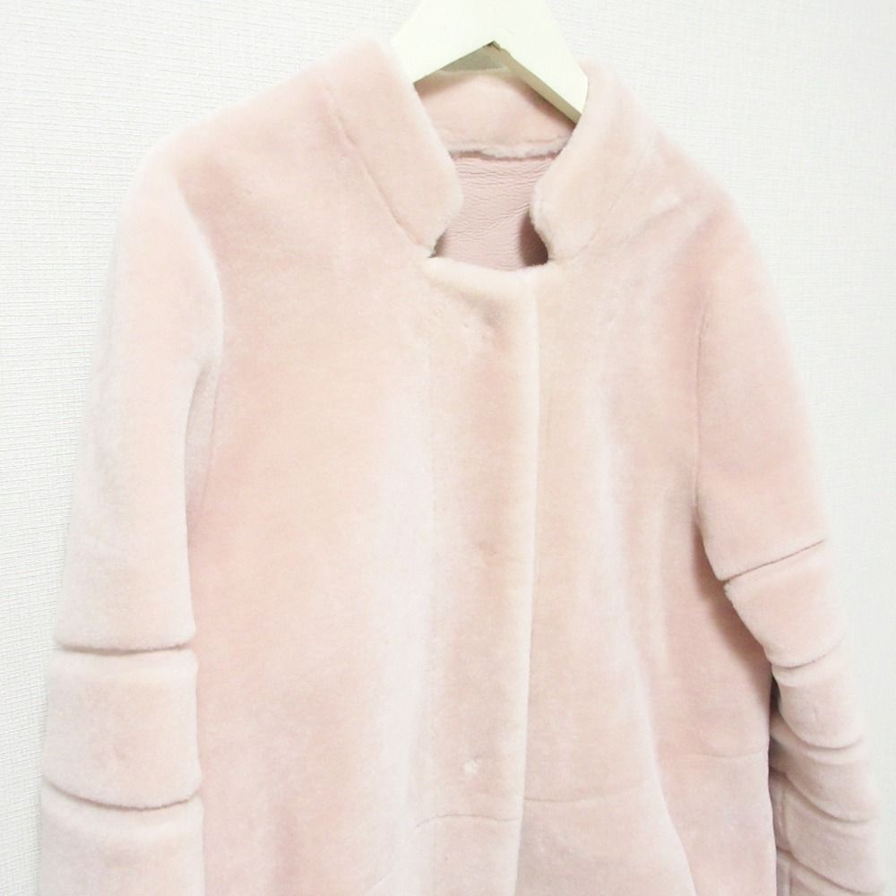 美品 BIRTHDAY BASH バースデーバッシュ DREAMIN PINK BOA COAT ロング 