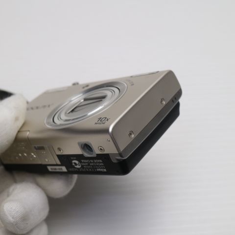 新品同様 COOLPIX S6200 プラチナシルバー 即日発送 デジカメ