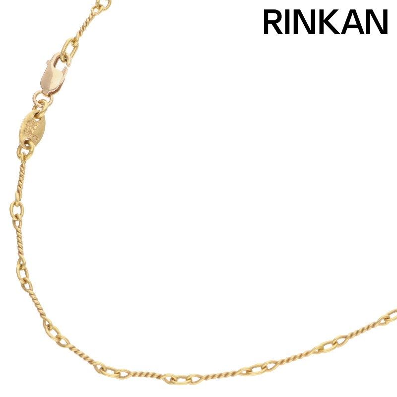 クロムハーツ  22K NECKCHAIN T16/ツイストチェーン16inch ゴールドネックレス メンズ 16inch