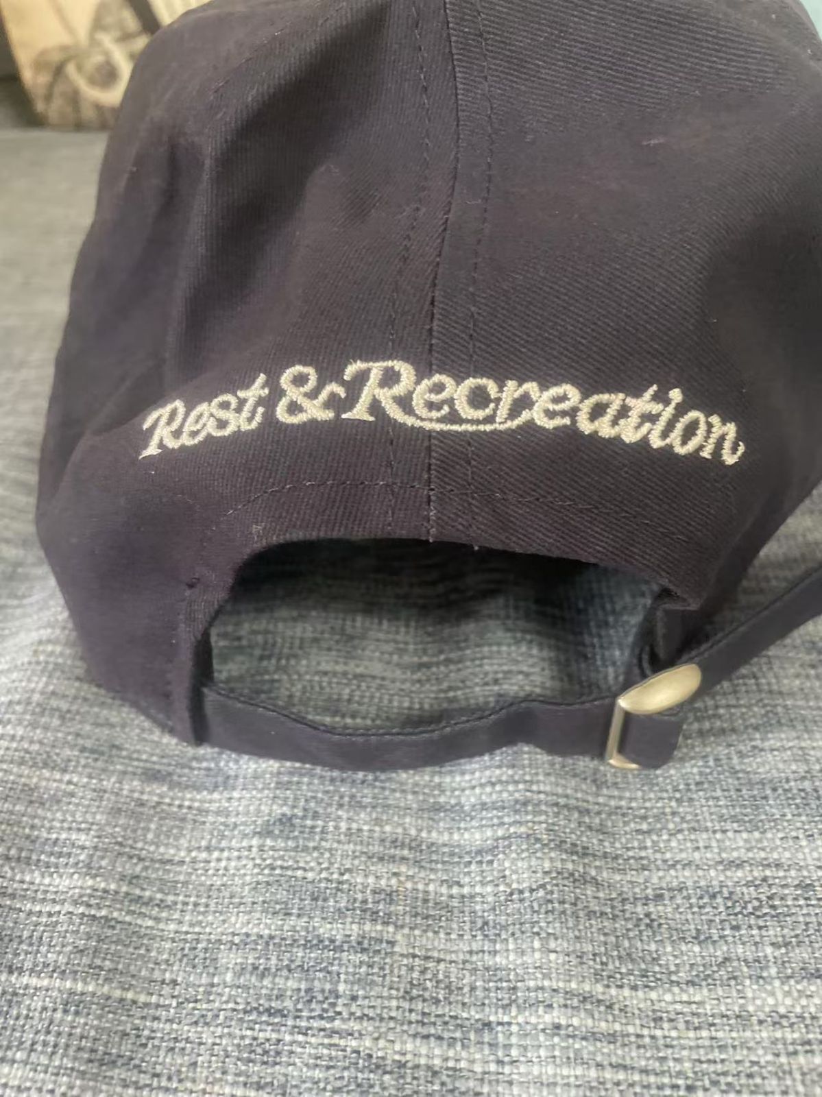 【新品 未使用】Rest & Recreation RR ロゴ キャップ 韓国 rest & recreation] RR LOGO COTTON BALL CAP - BLACK 正規韓国