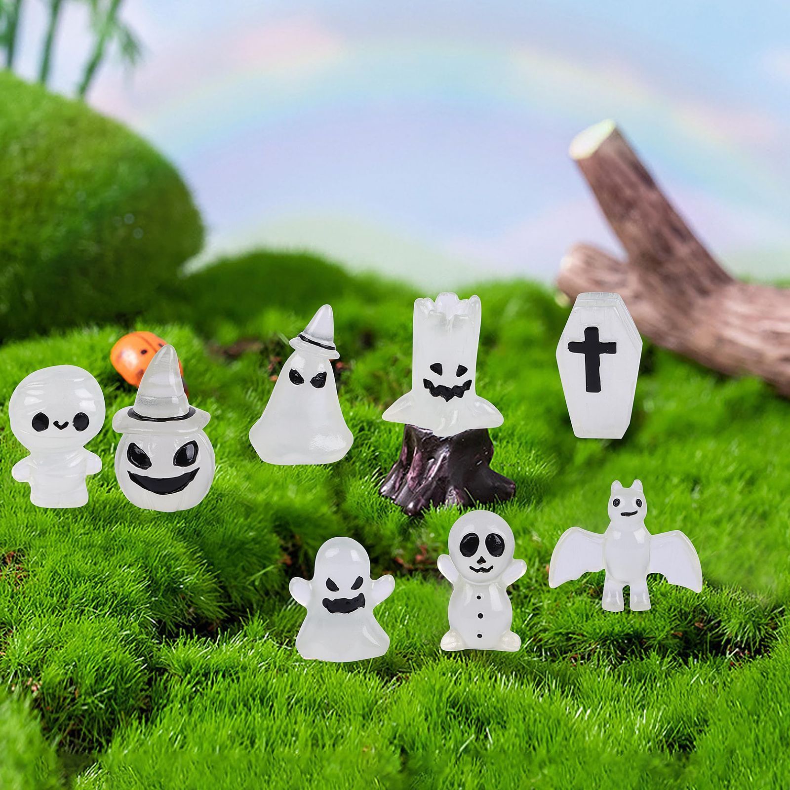 かぼちゃのオーナメント・置物 人形コレクション かわいい 飾り カボチャ スカル ガーデン