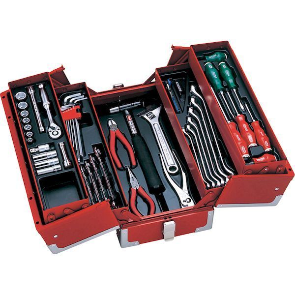7営業日以内発送 前田金属工業 TONE TSA3309 整備用工具セット ＴＳＡ３３０９ツールセット レッド トネ レッド オートメカニック用 沖縄離島販売不可