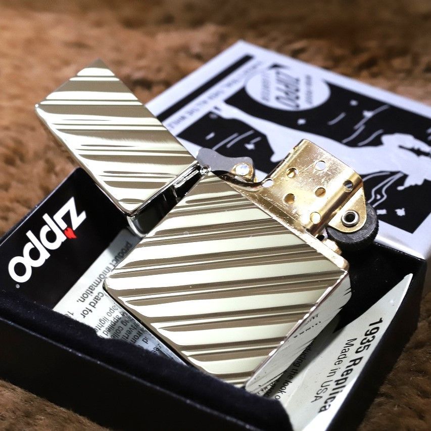 ZIPPO ライター 可愛い 1937レプリカ キューブ柄 ジッポ 5面加工  