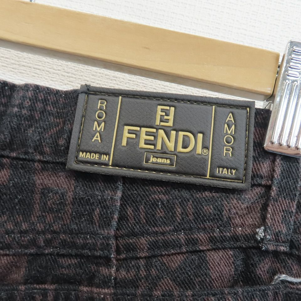 伊製 ヴィンテージ FENDI JEANS ジャケット コート レオパード 豹柄 fendi jeans FENDI フェンディ ロゴ ヴィンテージ レオパード柄 豹柄