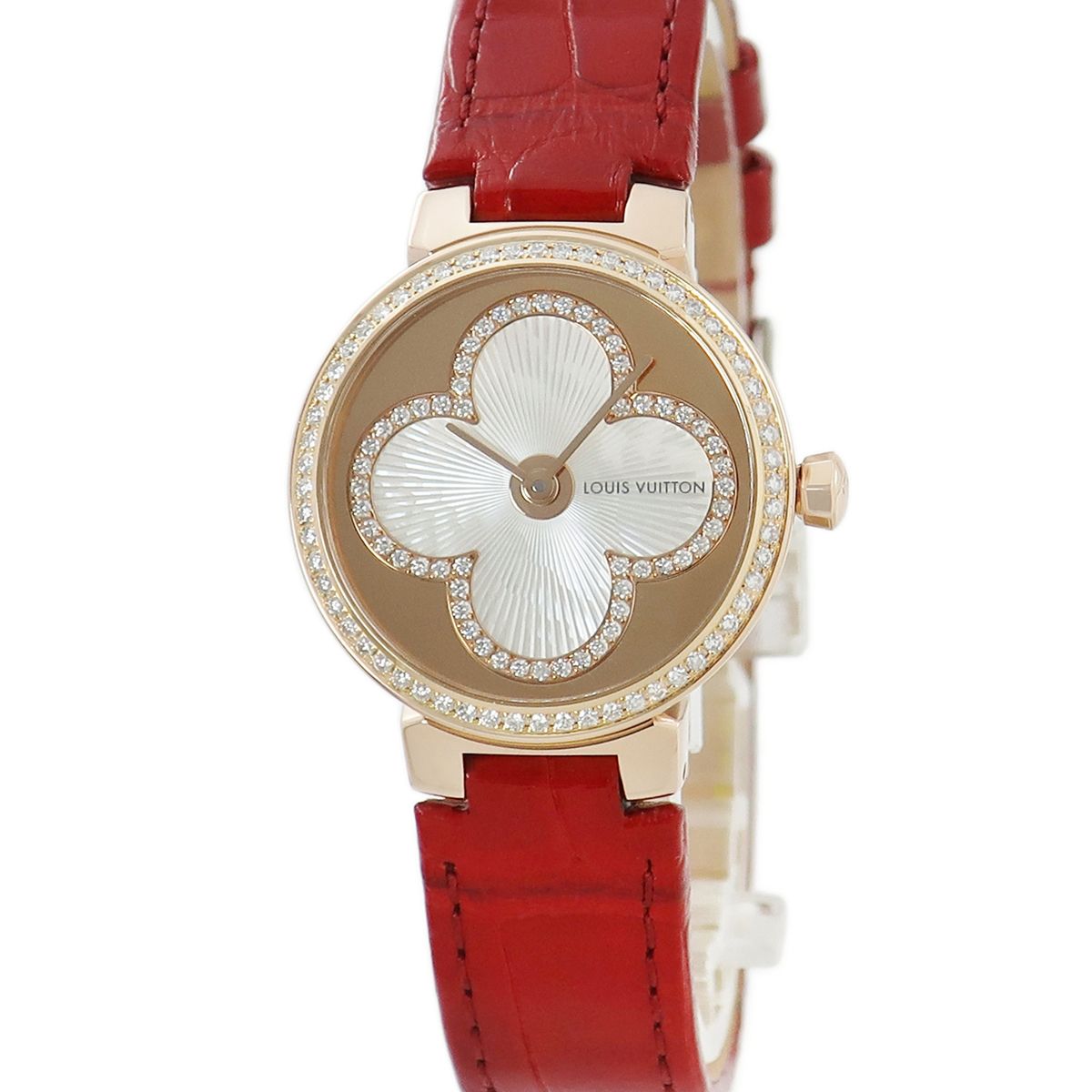 ルイヴィトン タンブール デイト レディース腕時計 レザー QZ 仕上げ済 ルイヴィトン タンブール デイト レディース腕時計 レザー QZ 仕上げ済